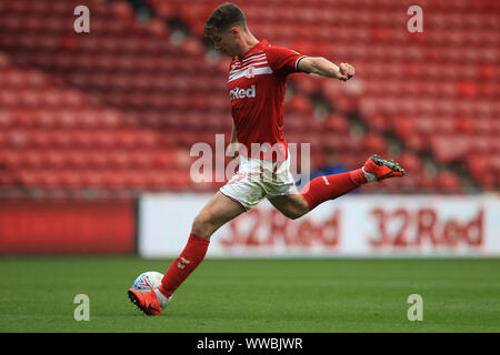 Middlesbrough, UK. 14. September 2019. Paddy McNair von Middlesbrough während der Sky Bet Championship Match zwischen Middlesbrough und Lesung im Riverside Stadium, Middlesbrough am Samstag, dem 14. September 2019. (Credit: Mark Fletcher | MI Nachrichten) nur die redaktionelle Nutzung, eine Lizenz für die gewerbliche Nutzung erforderlich. Foto darf nur für Zeitung und/oder Zeitschrift redaktionelle Zwecke Credit: MI Nachrichten & Sport/Alamy Live-Nachrichten verwendet werden. Stockfoto