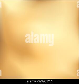 Golden Metall realistischen Farbverlauf. Gold Muster. Shine Gold Material Hintergrund. Vektor Stock Vektor