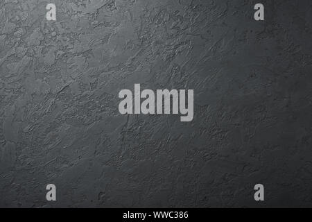 Schwarz konkreten Hintergrund mit Rissen Textur. schwarzer Schiefer leere Fläche mit Kopie Raum für Design Stockfoto