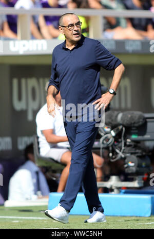 Florenz, Italien. 14 Sep, 2019. Florenz, Italien, 14. September 2019: SARRI (juventus) während der Serie A Fußball Spiel Fiorentina und Juventus Turin, am Stadion Artemio Franchi in Florenz. Credit: Unabhängige Fotoagentur/Alamy leben Nachrichten Stockfoto