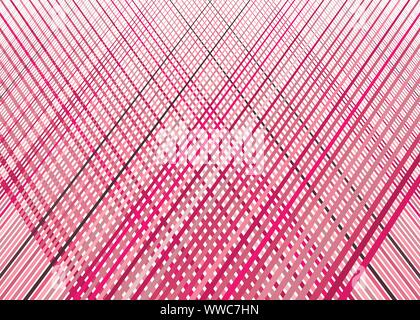 Raster, Gitter mit dynamischen Linien. Schneidende streifen. Unregelmäßiges Gitter, gitter Textur. Verriegelung, Criss-cross abstrakte geometrische Abbildung: Stock Vektor