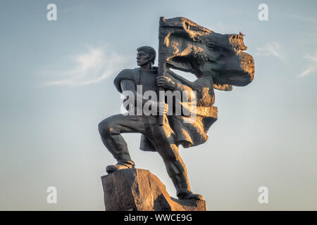 Denkmal für Albanien Unabhängigkeit in Vlora Stockfoto