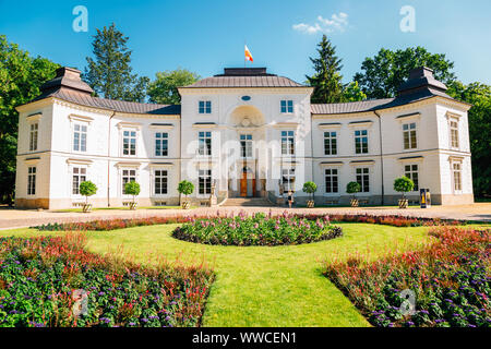 Myslewicki Palast bei Lazienki Park in Warschau, Polen Stockfoto