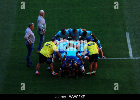 Die stormers v Bullen | Super Rugby 2019 Match bei Newlands am 27. April in Kapstadt, Südafrika. Stockfoto