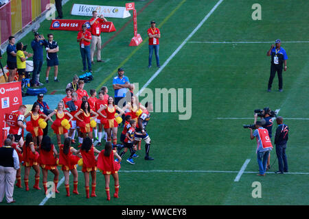 Die stormers v Bullen | Super Rugby 2019 Match bei Newlands am 27. April in Kapstadt, Südafrika. Stockfoto