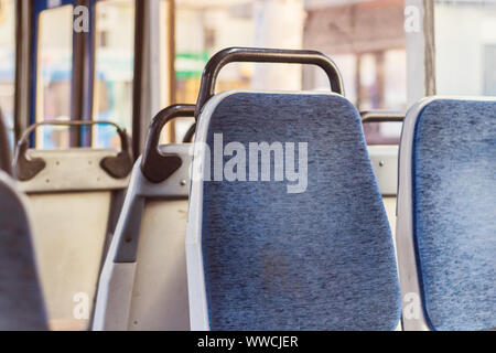 Sitz im Bus Stockfoto