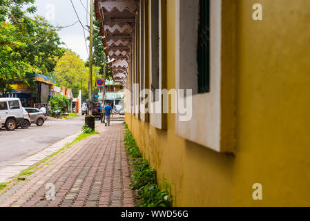 Panjim, Goa/Indien - 15. August 2019: Gebäude und kommerziellen Einrichtungen in Panjim die Hauptstadt von Goa Stockfoto