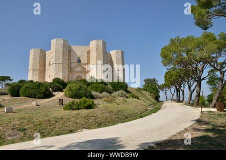 Castel del Monte (Federico II Schloss), UNESCO-Weltkulturerbe, Andria, Apulien, Italien, Europa Stockfoto