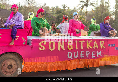 Karneval auf den Küstenstaat von Goa in Indien Stockfoto