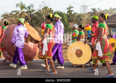 Karneval auf den Küstenstaat von Goa in Indien Stockfoto