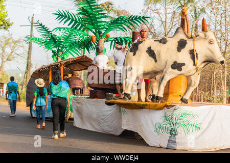 Karneval auf den Küstenstaat von Goa in Indien Stockfoto