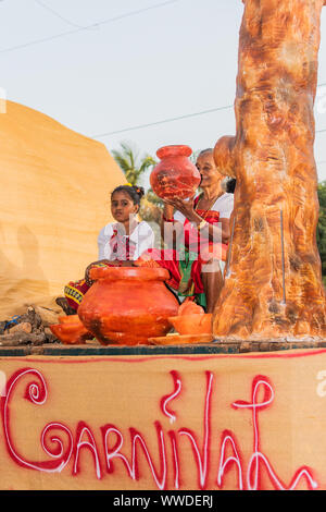 Karneval auf den Küstenstaat von Goa in Indien Stockfoto