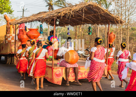 Karneval auf den Küstenstaat von Goa in Indien Stockfoto