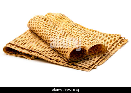 Täbris lavash auf weißem Hintergrund Stockfoto