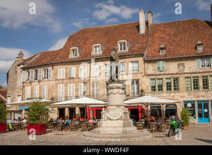 Ort Diderot, Langres, Haute-Marne, Frankreich. Stockfoto