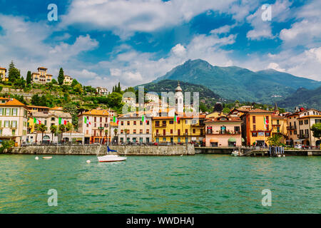 Stadt von Menaggio am Comer See, Lombardei in Italien Stockfoto