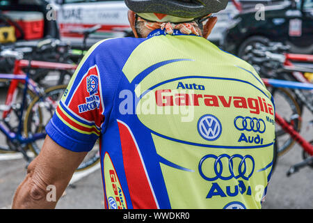 Legnano, Italien, 15. September 2019: Coppa Bernocchi, 101 Ausgabe des berühmten italienischen Radsport Wettbewerb. Stockfoto