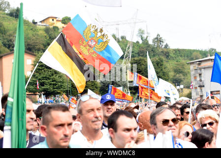 Mailand, Italien. 15 Sep, 2019. Montagnana, Jahrestagung der 'Liga' Credit: Unabhängige Fotoagentur/Alamy leben Nachrichten Stockfoto