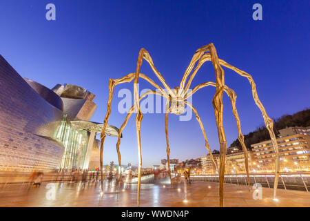 Maman Skulptur im Guggenheim Museum, Bilbao, Spanien Stockfoto