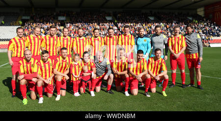 Glasgow, UK. 15 Sep, 2019. 15. September 2019; die Energy Check Stadion, Glasgow, Schottland; Kris Doolan Testimonial, Partick Thistle XI gegen Celtic XI; Partick Thistle XI Lineup - Redaktionelle Verwendung Credit: Aktion Plus Sport Bilder/Alamy leben Nachrichten Stockfoto