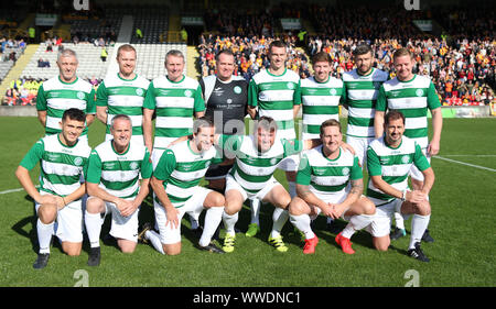 Glasgow, UK. 15 Sep, 2019. 15. September 2019; die Energy Check Stadion, Glasgow, Schottland; Kris Doolan Testimonial, Partick Thistle XI gegen Celtic XI; Keltische XI Lineup - Redaktionelle Verwendung Credit: Aktion Plus Sport Bilder/Alamy leben Nachrichten Stockfoto