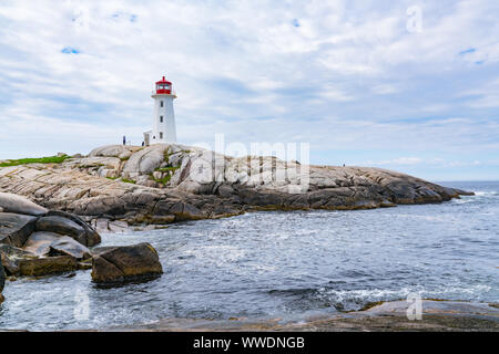 Peggy's Point Lighthouse in der Nähe von Peggy's Cove, Nova Scotia, Kanada Stockfoto