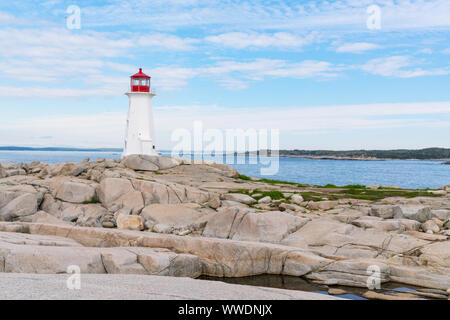 Peggy's Point Lighthouse in der Nähe von Peggy's Cove, Nova Scotia, Kanada Stockfoto