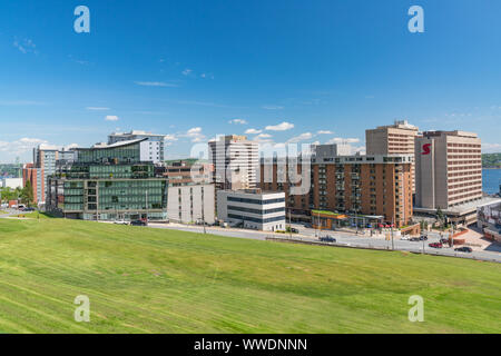 Halifax, Kanada - 19. Juni 2019: die Skyline von Halifax, Nova Scotia, Kanada von der Zitadelle Stockfoto