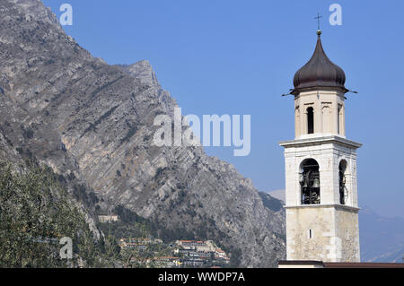 San Benedetto Kirche, Limone sul Garda, Italien, Europa Stockfoto