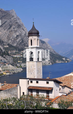 San Benedetto Kirche, Limone sul Garda, Italien, Europa Stockfoto