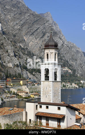 San Benedetto Kirche, Limone sul Garda, Italien, Europa Stockfoto