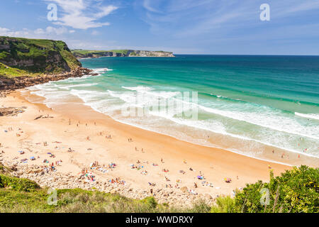 De Los Locos Strand in Torrelavega, Kantabrien, Spanien Stockfoto