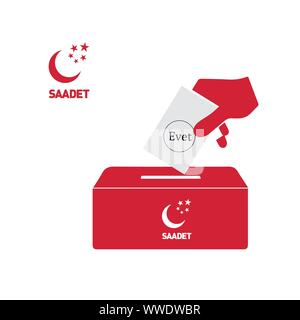 Türkei Wahl (Akp, Mhp, KWK, Bbp, Sp, iyi) Vektor Arbeiten Stock Vektor