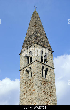 Sant Antonio Abate Kirche, la Chiesa di Sant'Antonio Abate, Pelugo, Autonome Provinz Trento, Italien, Europa Stockfoto