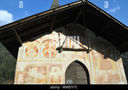 Sant Antonio Abate Kirche, la Chiesa di Sant'Antonio Abate, Pelugo, Autonome Provinz Trento, Italien, Europa Stockfoto