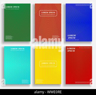 Vorlage für Cover Design mit geometrischen halftone Gradienten Stock Vektor