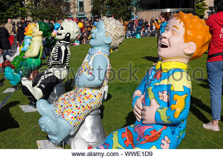 Oor Wullie grosse Abschied Wochenende in St Andrew Square, Edinburgh Schottland 13. - 15. September 2019 Stockfoto