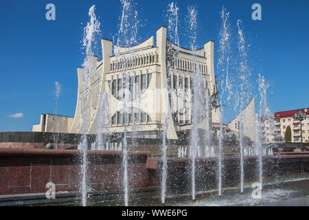 Grodno regionale Drama Theater Gebäude ist in Grodno, Weißrussland am 31. August 2019 © Michal Fludra/Alamy Live Nachrichten gesehen Stockfoto