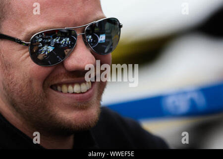 Derby, Großbritannien. 15 Sep, 2019. RAM-Rennfahrer Callum Macleod während der britischen GT Donington Park GP in Donington Park, Derby, England am 15. September 2019. Foto von Jurek Biegus. Nur die redaktionelle Nutzung, eine Lizenz für die gewerbliche Nutzung erforderlich. Keine Verwendung in Wetten, Spiele oder einer einzelnen Verein/Liga/player Publikationen. Credit: UK Sport Pics Ltd/Alamy leben Nachrichten Stockfoto