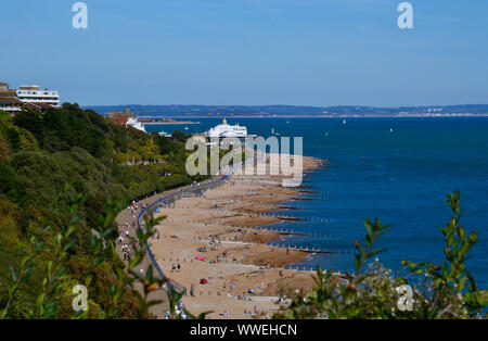 Eastbourne, East Sussex, UK, auf einem der heißesten September Tage im Jahre. 15/09/19. Lange Sommer. Stockfoto