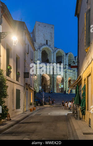 Römische Amphitheater in Arles, Provence, Bouce du Rhone, Frankreich Stockfoto