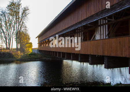 Buck laufen Covered Bridge, Ohio Stockfoto