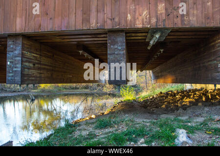 Buck laufen Covered Bridge, Ohio Stockfoto