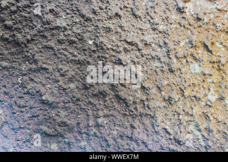 Grunge Farbe, Textur, blaue und rote Farbe, alte verkratzte Oberfläche Stockfoto