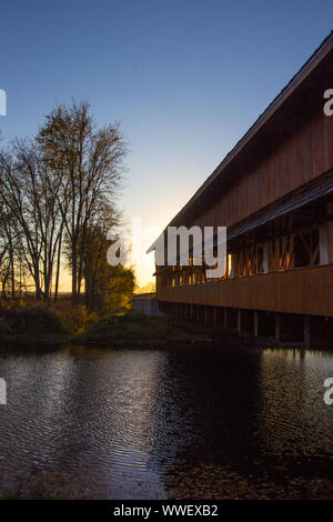 Buck laufen Covered Bridge, Ohio Stockfoto