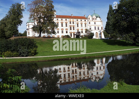 Blick vom Schlosspark auf Schloss Celle, Niedersachsen, Deutschland Stockfoto