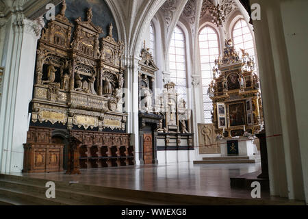 Barocke evangelische Stadtkirche St. Marien, Celle, Niedersachsen, Deutschland Stockfoto