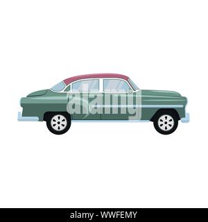 Retro Classic old Car Design Stock Vektor