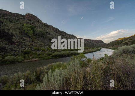 Arroyo Hondo in der Nähe von Rio Grande, Taos County, New Mexico, USA Stockfoto