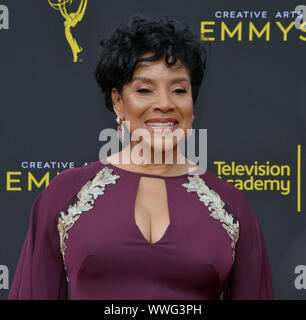 Los Angeles, USA. 15 Sep, 2019. Schauspielerin Phylicia Rashad besucht die Creative Arts Emmy Awards auf der Microsoft Theater in Los Angeles am Sonntag, dem 15. September 2019. Foto von Jim Ruymen/UPI Quelle: UPI/Alamy leben Nachrichten Stockfoto